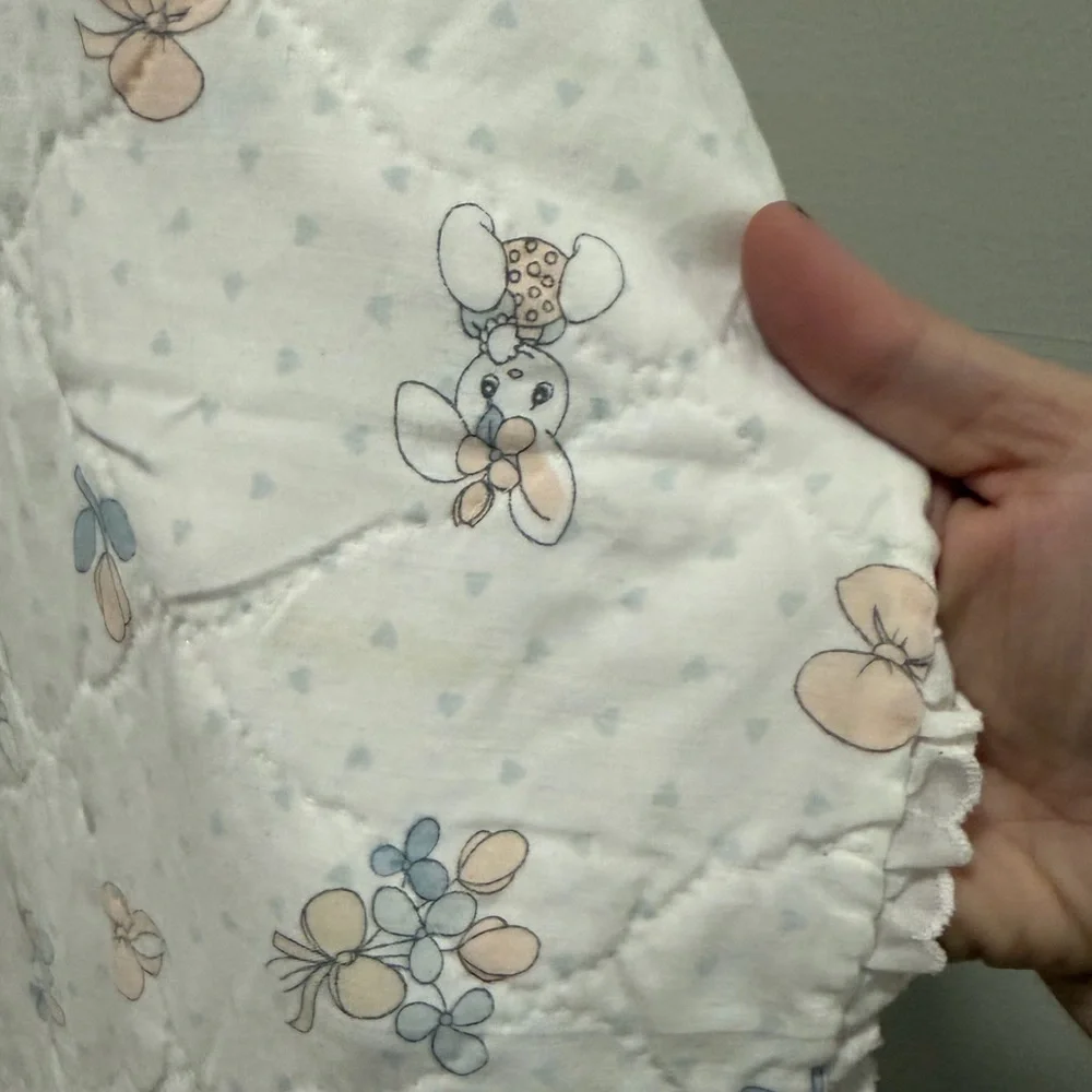 Vintage Precious Moments Baby Quilt